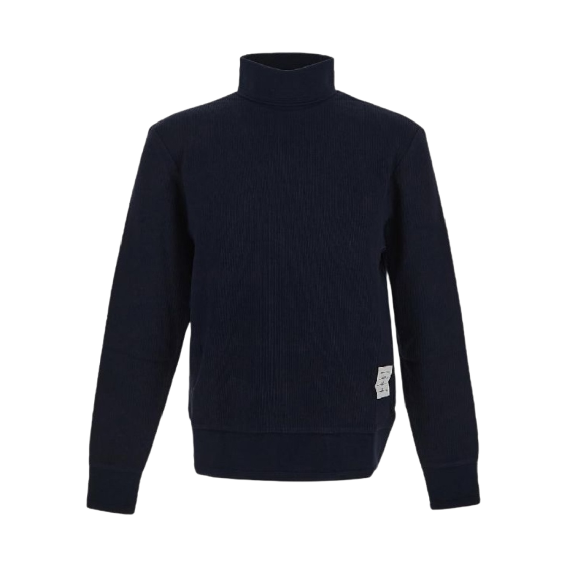톰브라운 써멀 립 오토만 스트라이프 터틀넥 네이비(Thom Browne Thermal Rib Ottoman Stripe Turtleneck Navy) - 1