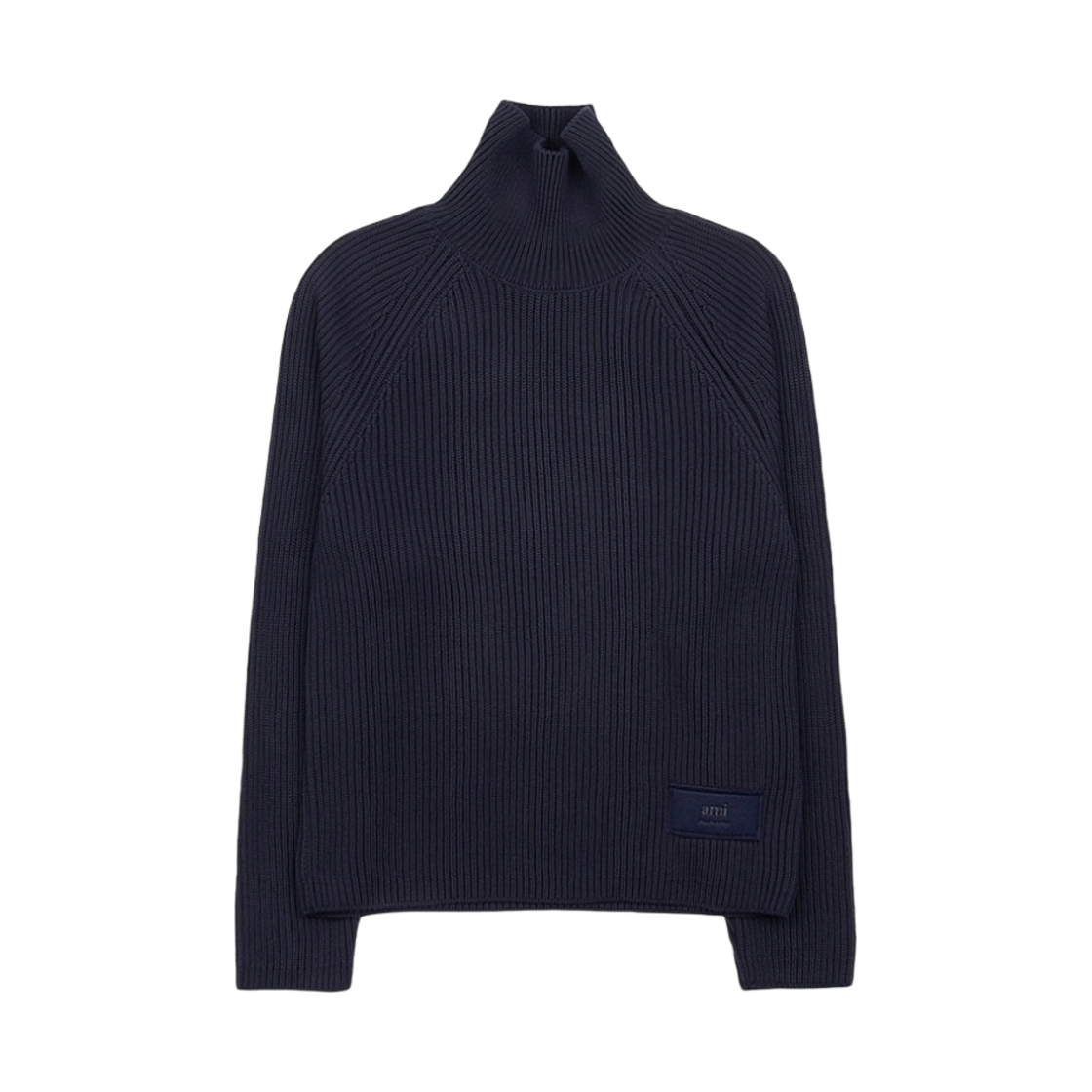 HKS424-KN0031-430 AMI Alexandre Mattiussi Turtleneck Sweater Night Blue