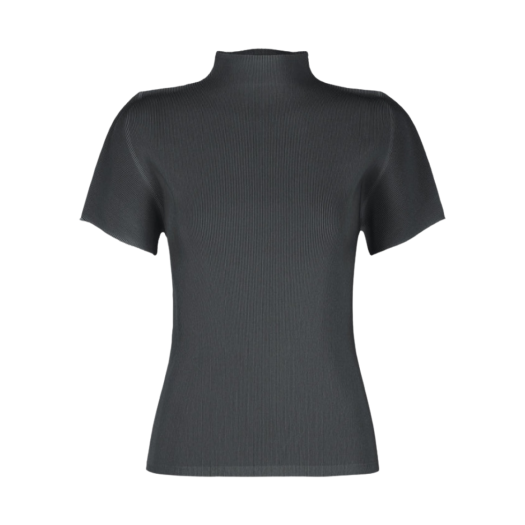 W) 플리츠 플리즈 이세이 미야케 미스트 에이프릴 탑 다크 네이비