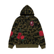 BAPE x Anti Social Club A Bathing Ape Full Zip Hoodie Green