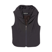 (W) Mischief Nylon Evening Vest Charcoal