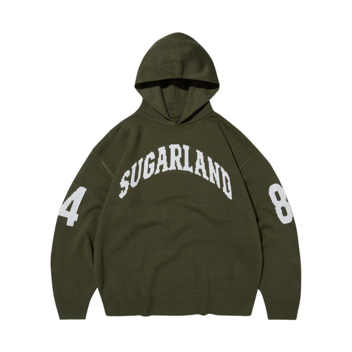스웨이드 슈가랜드 니트 후드 카키(Suade Sugarland Knit Hoodie Khaki)