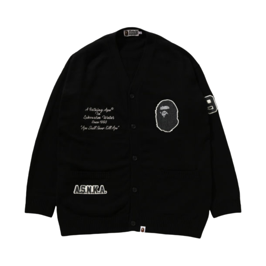 베이프 니트 가디건 블랙(BAPE Knit Cardigan Black) - 1