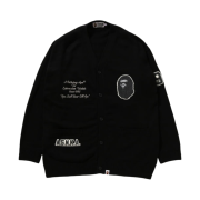 BAPE Knit Cardigan Black
