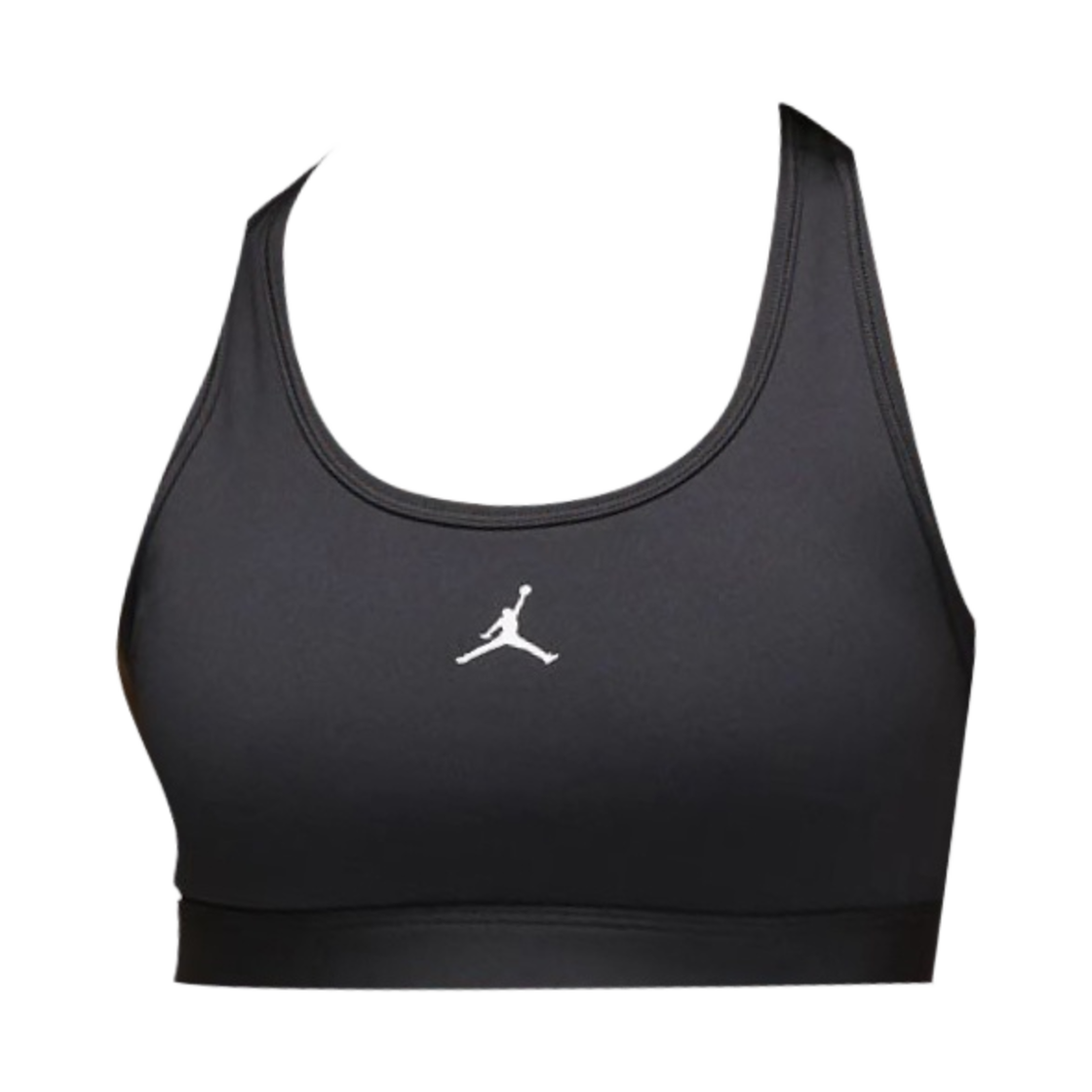 FB6872-010 (W) Jordan Sport Medium Support Padded Jumpman Bra Black White - US/EU