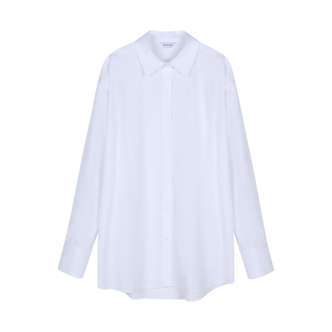 해브레스 우먼 시그니처 오버핏 셔츠 화이트(Haveless Women Signature Over Fit Shirt White)