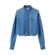 (W) Miu Miu Chambray Shirt Sapphire Blue