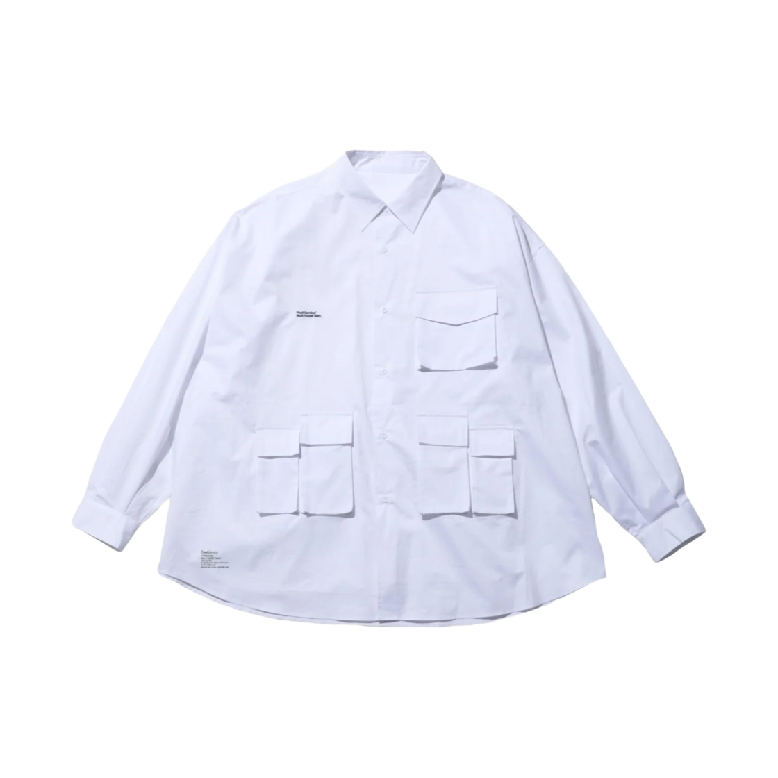 프레쉬 서비스 타입라이터 멀티 포켓 셔츠 화이트(Fresh Service Typewriter Multi Pocket Shirt White)