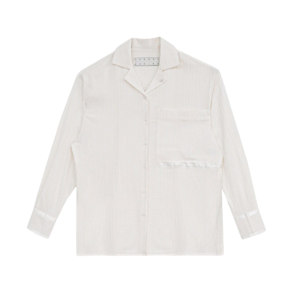 (W) 트리밍버드 이지 웨어 셋 업 셔츠 화이트((W) Treemingbird Easy Wear Set Up Shirts White)