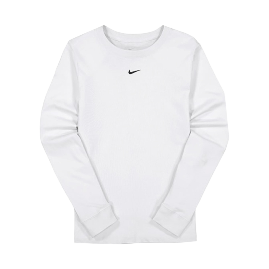 (W) 나이키 NSW 에센셜 롱 슬리브 티셔츠 화이트 - US/EU