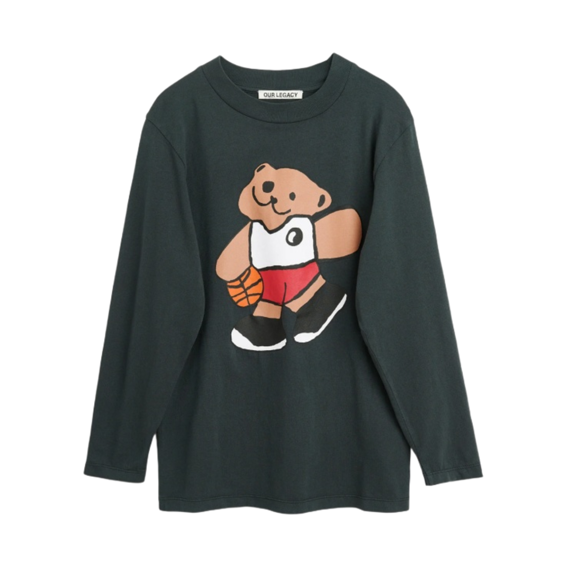 (키즈) 아워레가시 워크샵 박스 롱슬리브 블랙((Kids) Our Legacy Work Shop Box Long Sleeve Black) - 1
