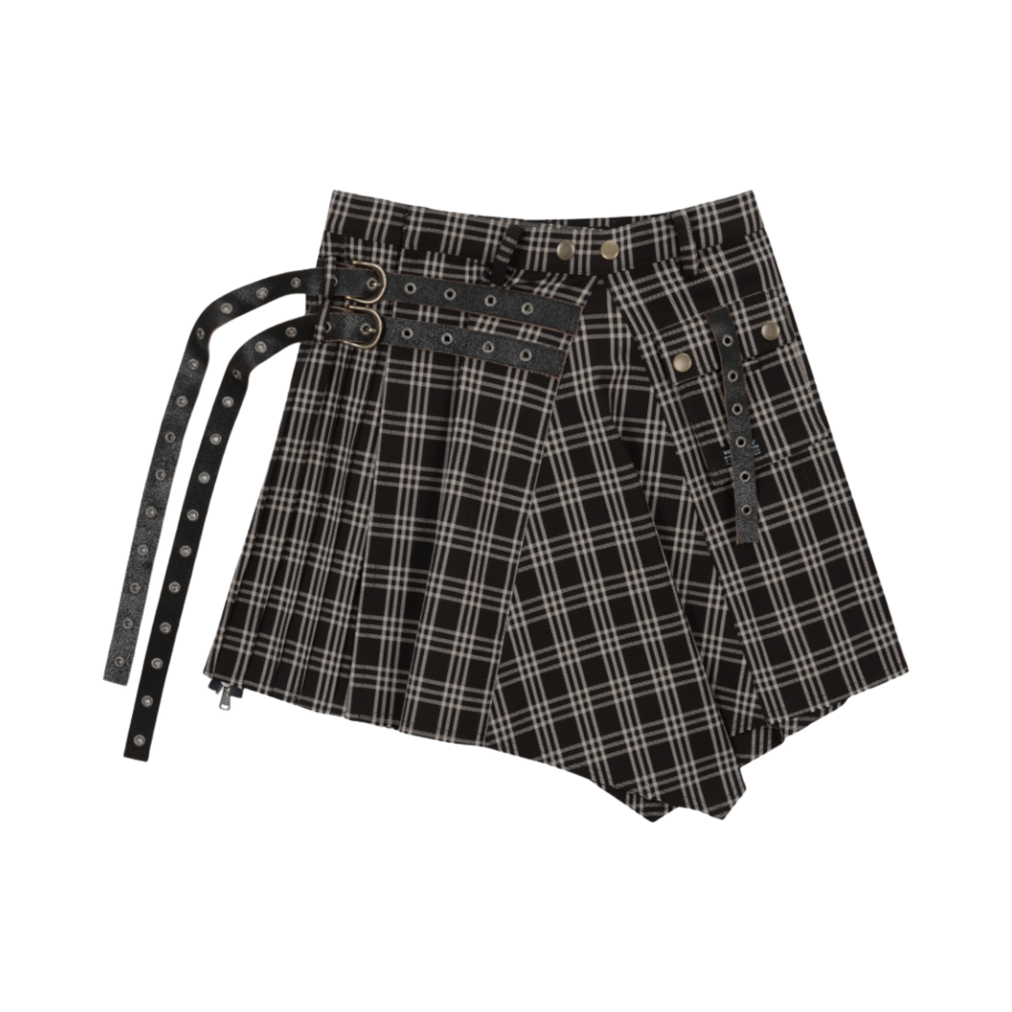 【VACANT Archive】関税/送料込み CAESARS BUCKLE LAP SKIRT 베이컨트 아카이브 채이서 버클 랩 스커트 네이비 | VACANT