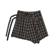 Vacant Archive Caesars Buckle Lap Skirt Brown