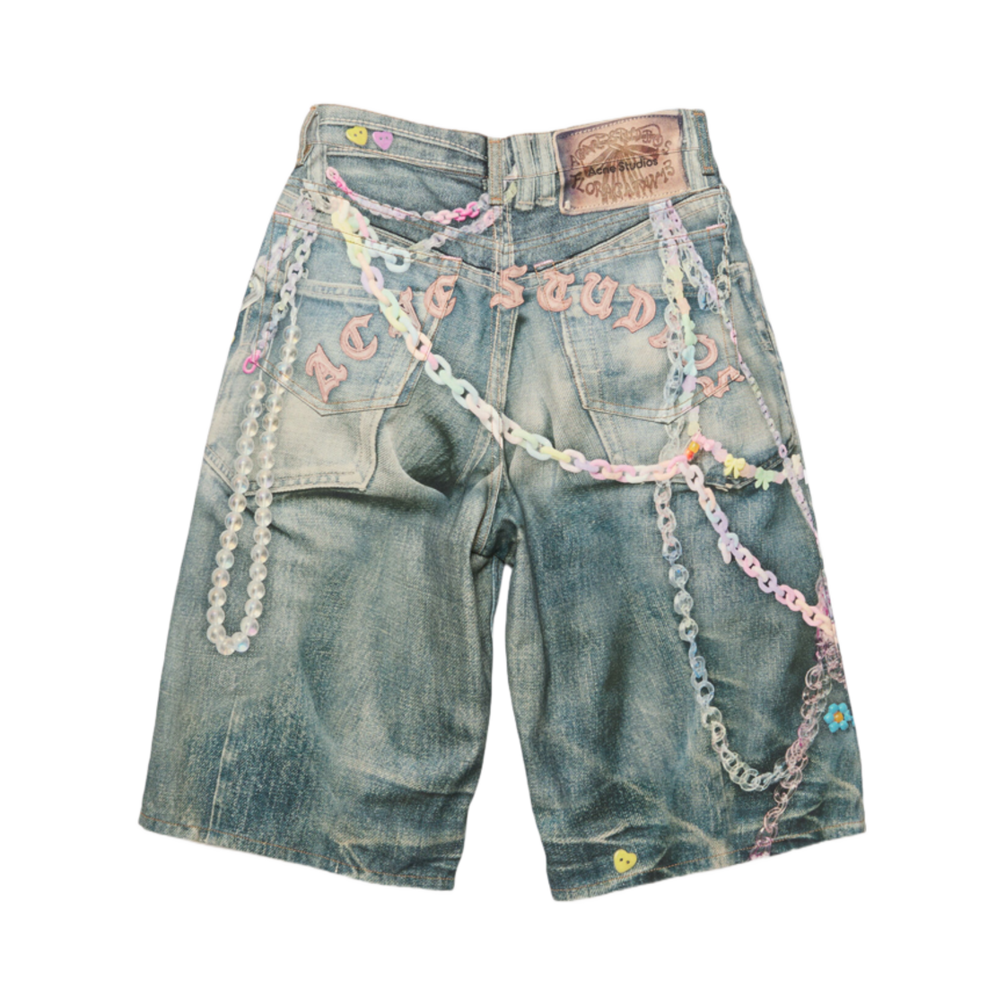 아크네 스튜디오 데님 쇼츠 루즈 핏 미드 블루(Acne Studios Denim Shorts Loose Fit Mid Blue) - 2