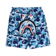 BAPE ABC Camo Shark Sweat Shorts Blue