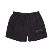 Our Legacy Work Shop Nylon Taffeta Running Shorts Black