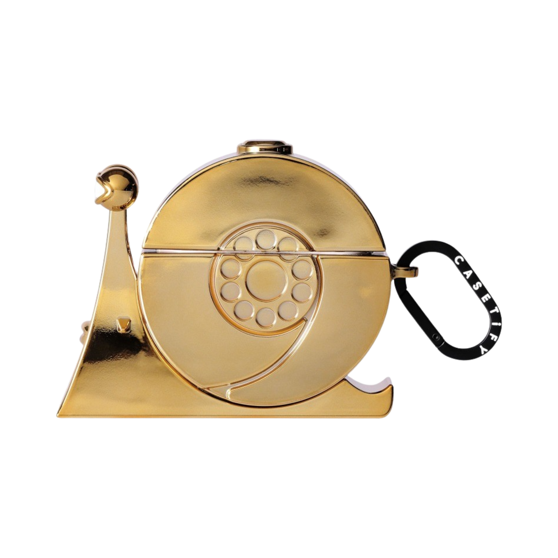 케이스티파이 x 원피스 골든 트랜스폰더 스네일 3D 에어팟 프로 1세대/2세대 케이스 골드(Casetify x One Piece Golden Transponder Snail 3D AirPods Pro 1st/2nd Gen Case Gold)