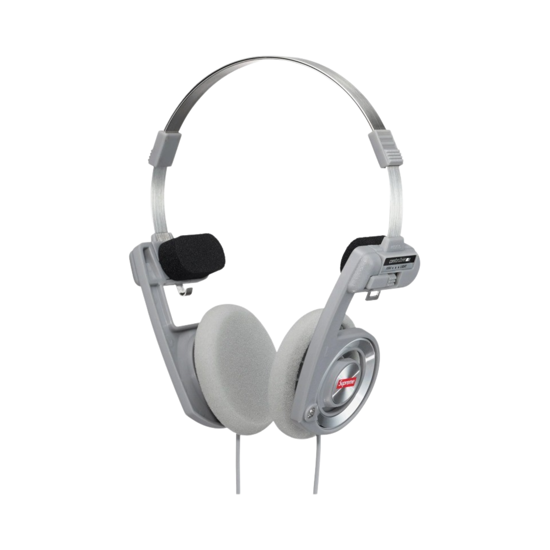 슈프림 x 코스 포타프로 헤드폰 실버 - 23FW(Supreme x Koss Portapro Headphones Silver - 23FW)