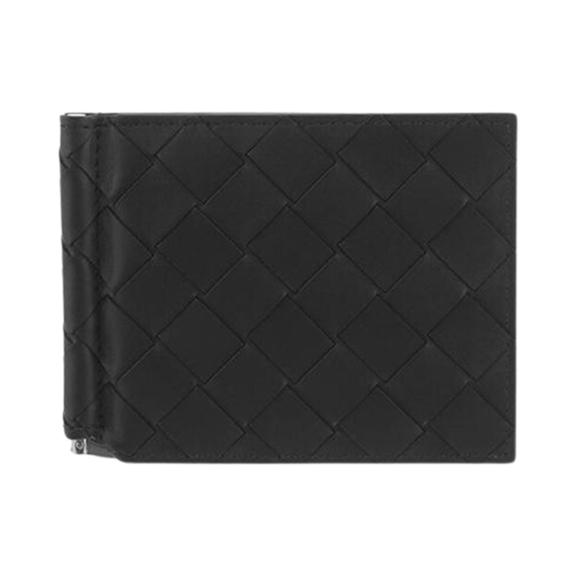보테가 베네타 머니 클립 반지갑 블랙(Bottega Veneta Money Clip Bi-Fold Wallet Black)