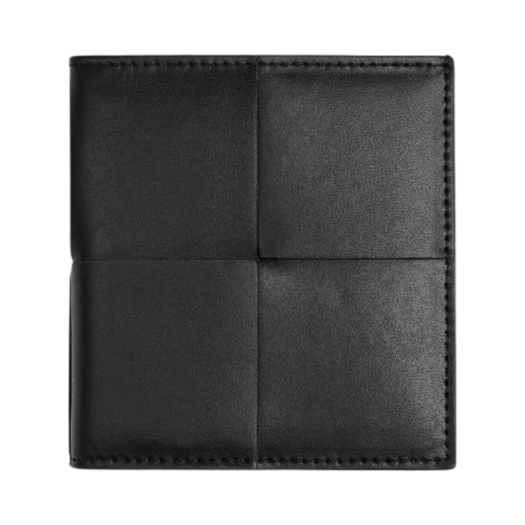 679847VBWD28803 Bottega Veneta Slim Bi-Fold Wallet Black