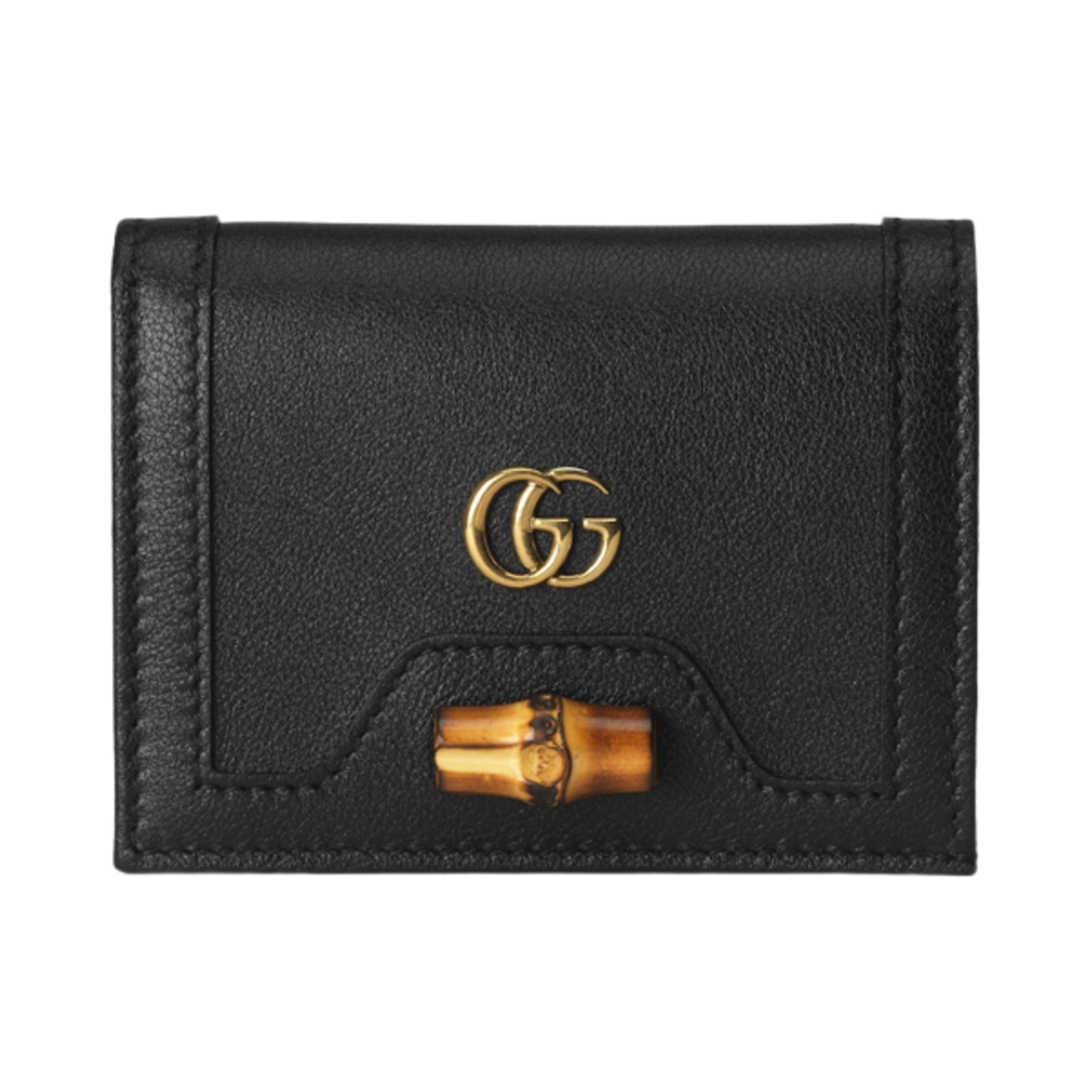 구찌 다이애나 카드 케이스 지갑 블랙 레더(Gucci Diana Card Case Wallet Black Leather) - 1