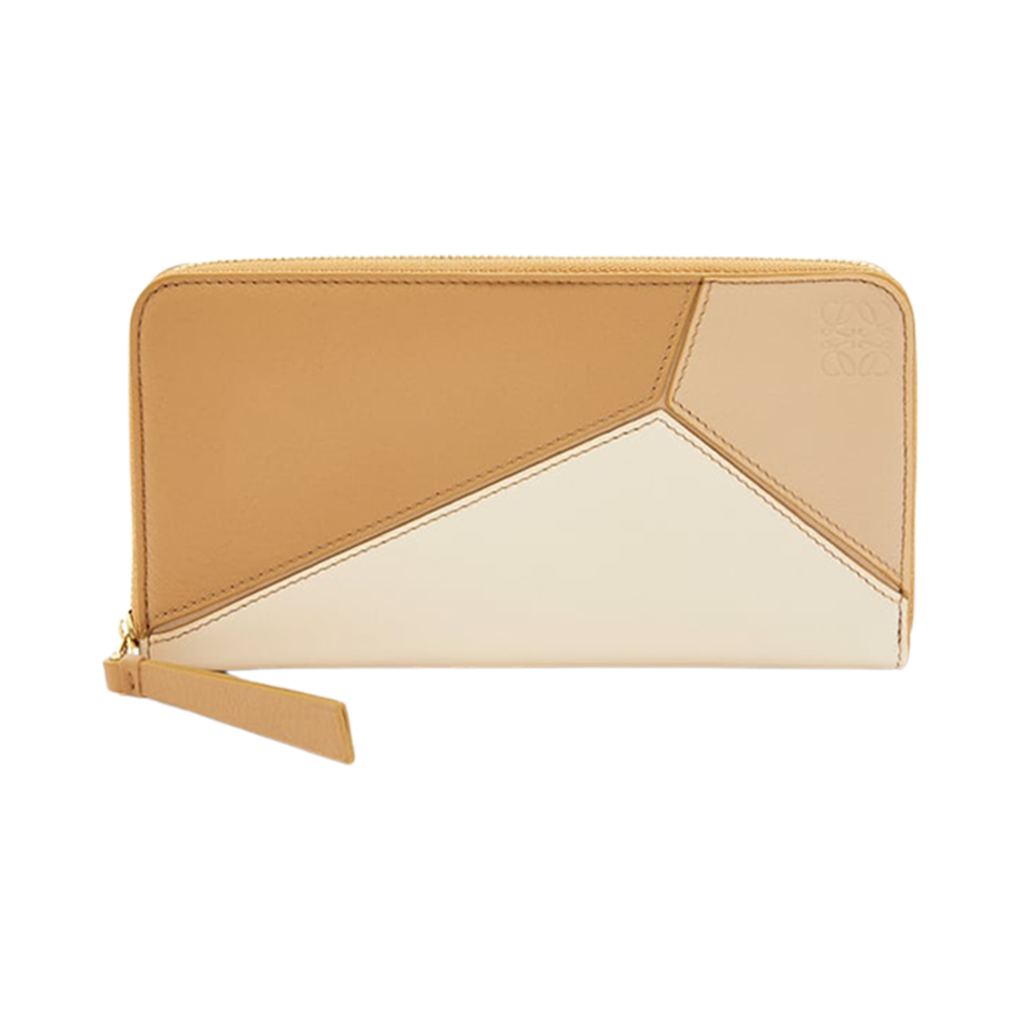 로에베 퍼즐 집 어라운드 월렛 인 클래식 카프스킨 앙고라 더스티 베이지 골드(Loewe Puzzle Zip Around Wallet in Classic Calfskin Angora Dusty Beige Gold) - 1