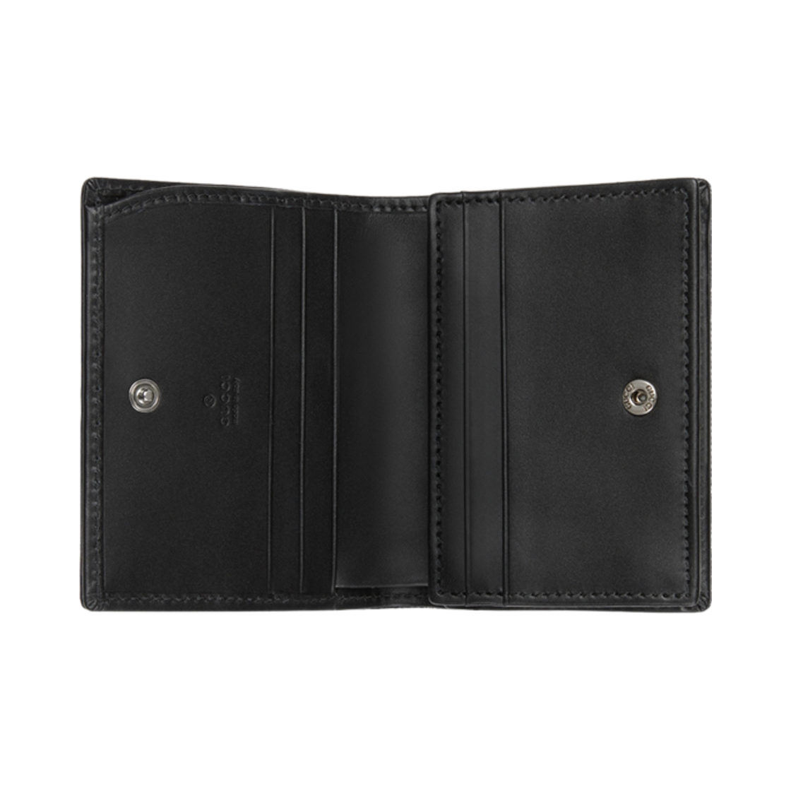 구찌 GG 마몽 카드 케이스 지갑 블랙 그레이 데님(Gucci GG Marmont Card Case Wallet Black Grey Denim) - 3