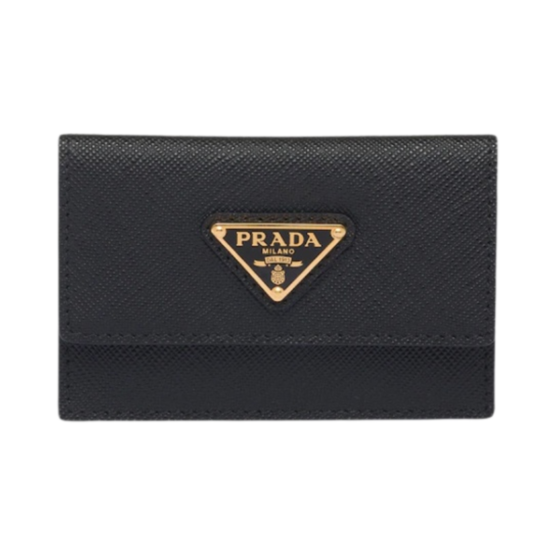 프라다 사피아노 레더 카드 홀더 블랙(Prada Saffiano Leather Card Holder Black) - 1