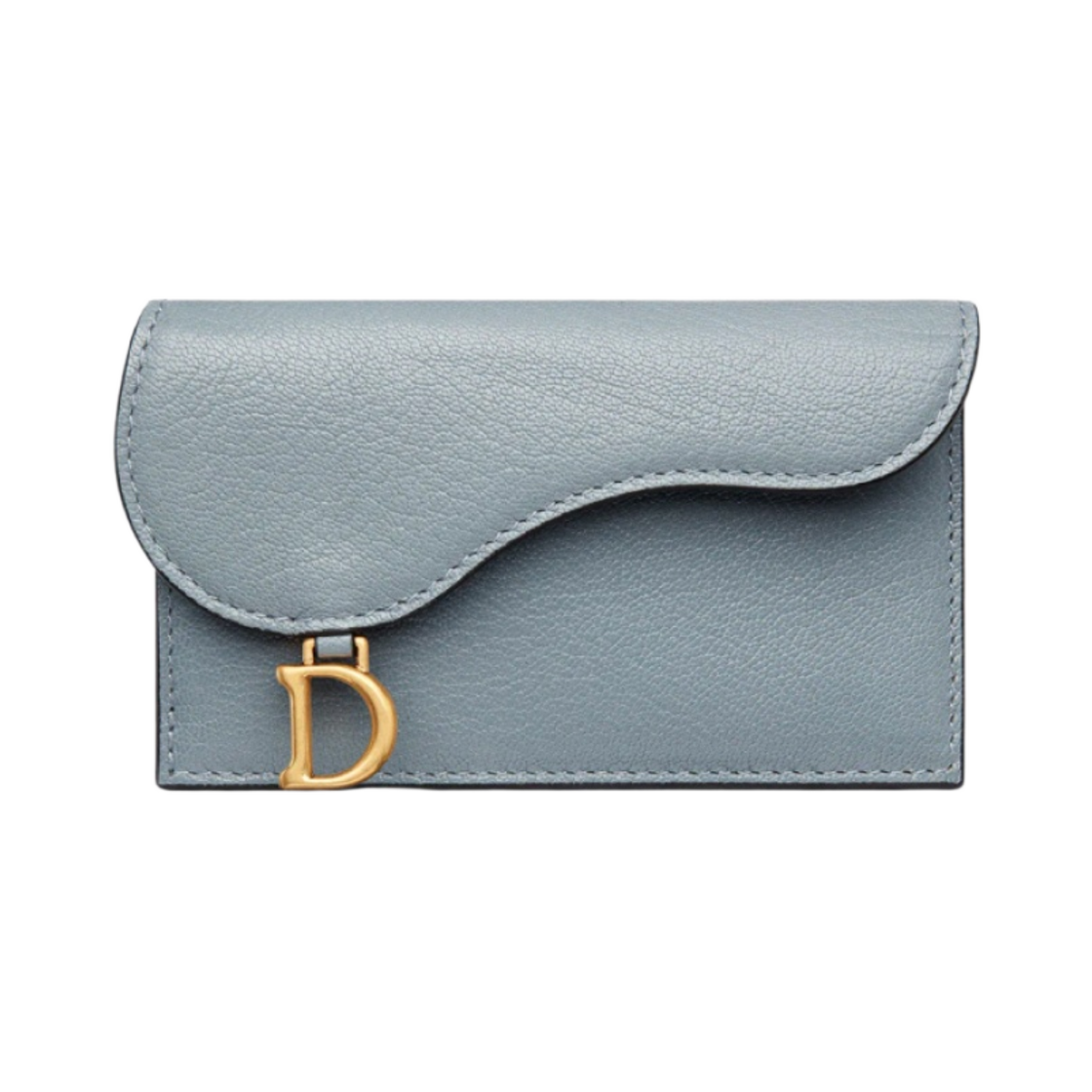 디올 새들 플랩 컴팩트 지퍼 카드 홀더 고트스킨 클라우드 블루(Dior Saddle Flap Compact Zipped Card Holder Goatskin Cloud Blue) - 1