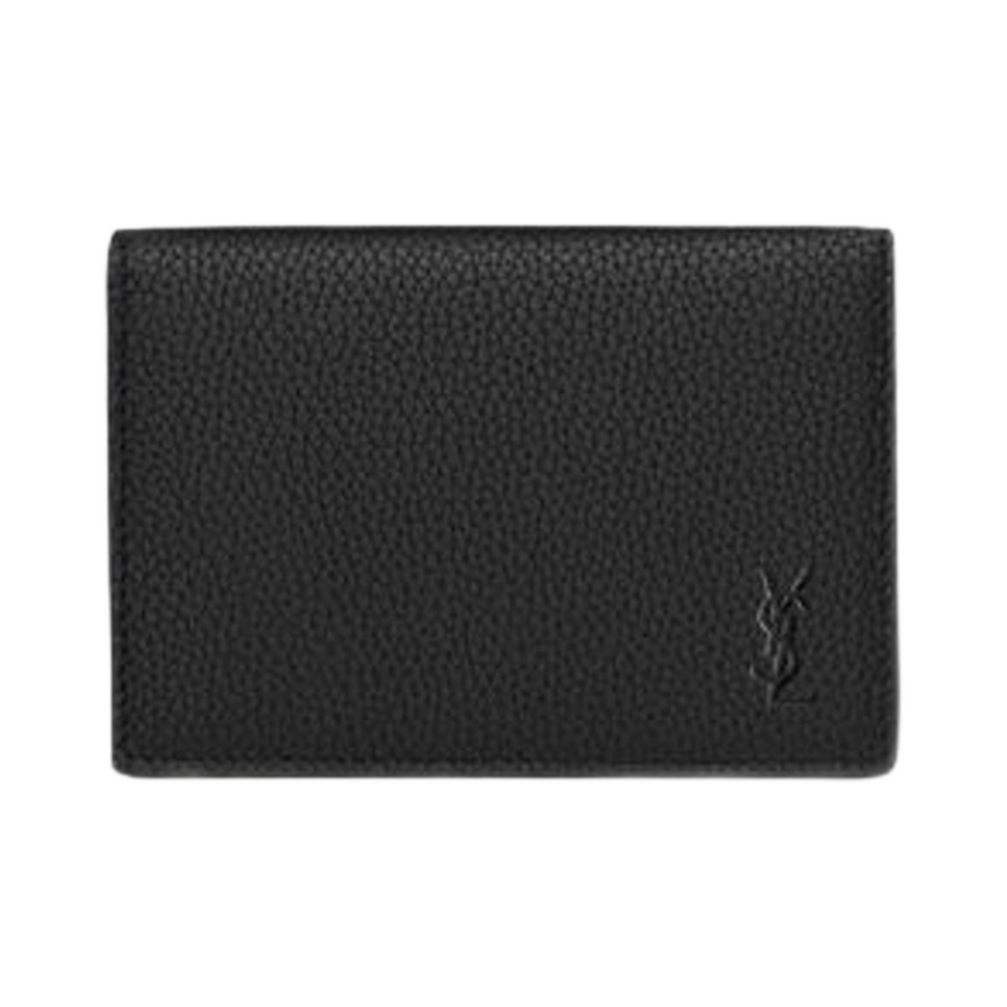 생로랑 카산드라 쉐도우 생로랑 비즈니스 카드 케이스 그레인 레더 블랙(Saint Laurent Cassandre Shadow Saint Laurent Business Card Case in Grained Leather Black) - 1