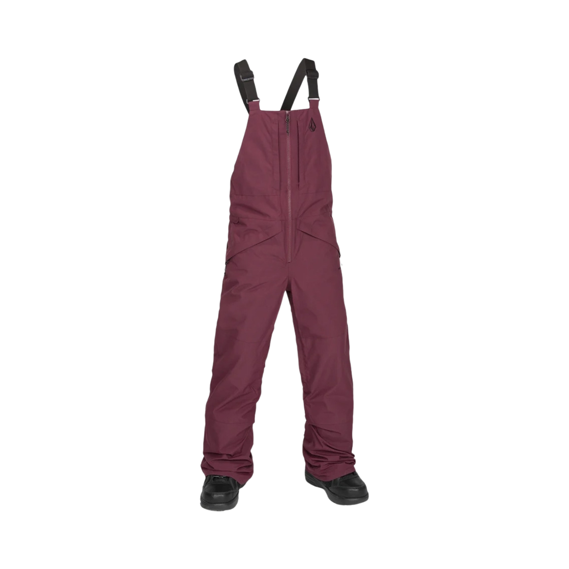 VU244PS801BU Volcom Kids Barkley Ins Bib Overall Burgundy