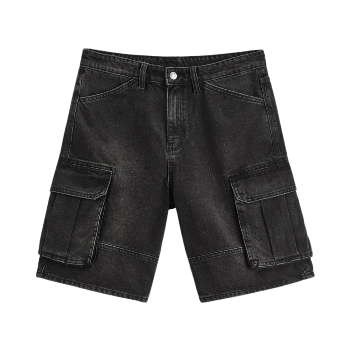 자라 데님 카고 버뮤다 쇼츠 블랙(Zara Denim Cargo Bermuda Shorts Black) - 1