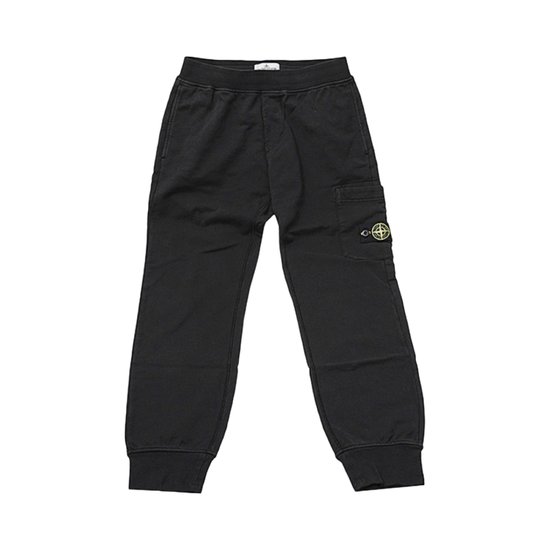 761661540-V0029 (Kids) Stone Island 61540 Cotton Fleece Cargo Pants Black - 22SS