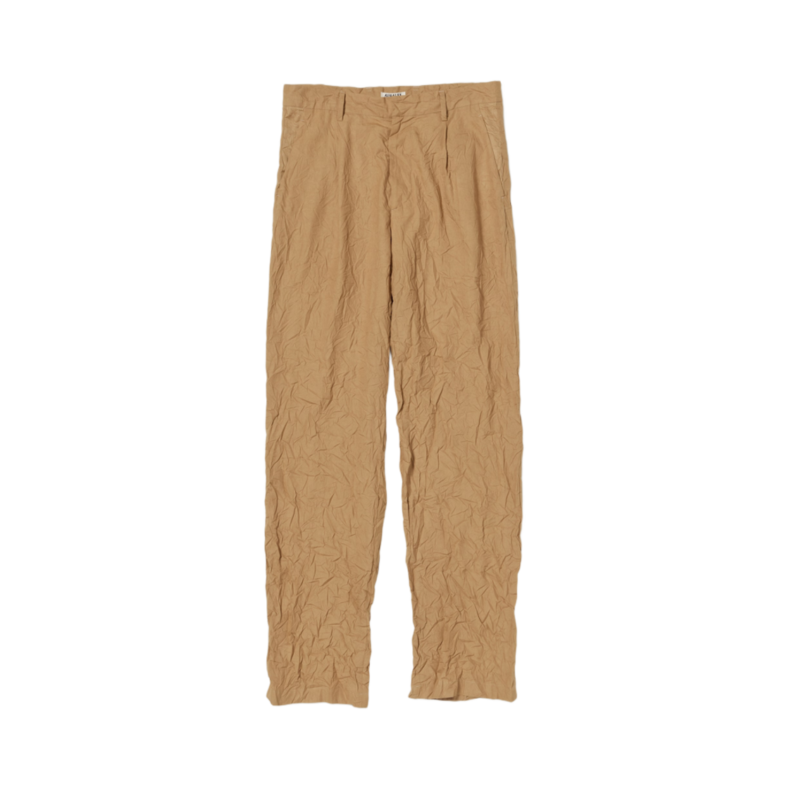 A24SP03FW Auralee Wrinkled Washed Finx Twill Pants Brown