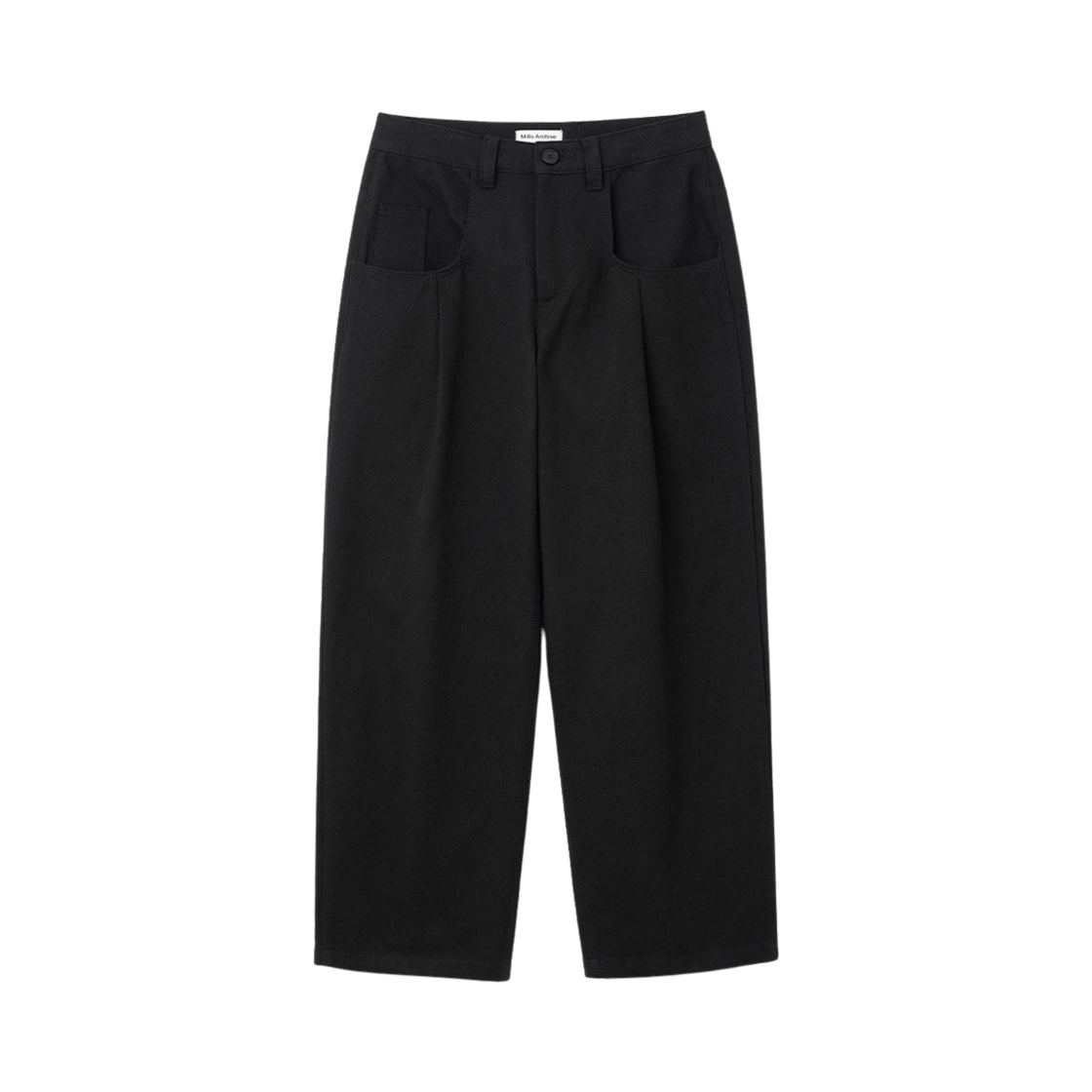 밀로 아카이브 트윌 턱 팬츠 블랙(Millo Archive Twill Tuck Pants Black)