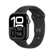 Apple Watch Series 10 46mm GPS Jet Black Aluminium Case with Sport Band S/M Black (Korean Ver.)