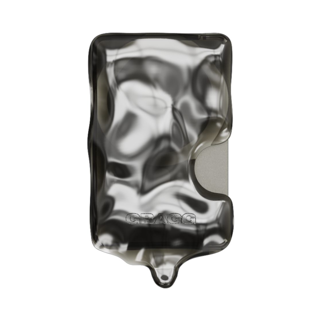 그래그 더블 레이어스 맥세이프 카드 슬롯 - 클리어 블랙(Gragg Double Layers Magsafe Card Slot - Clear Black)