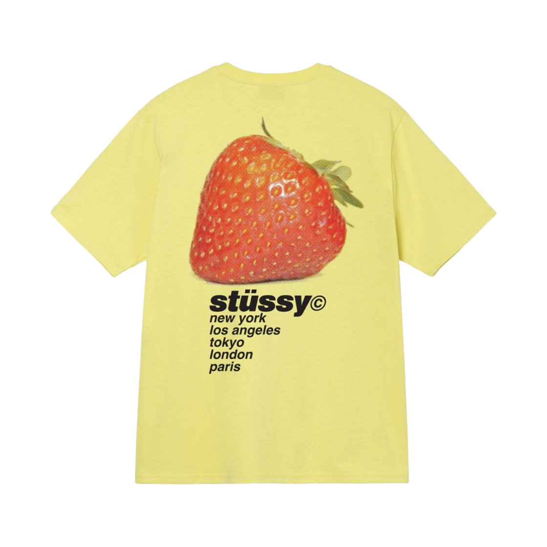 스투시 스트로베리 티셔츠 옐로우 | Stussy | KREAM
