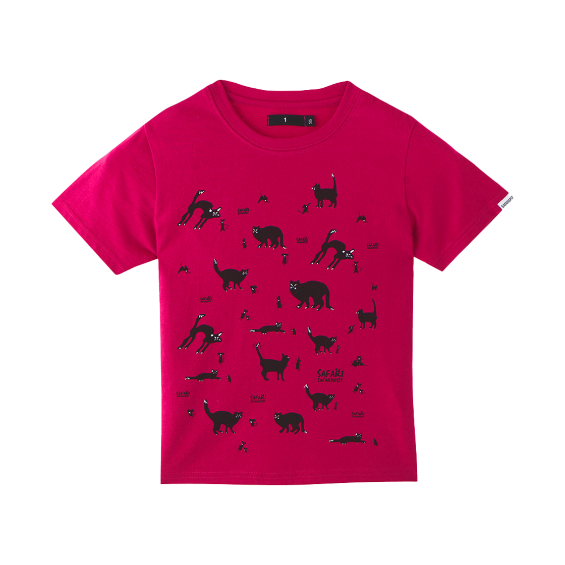 사파리스팟 우먼 1/2 캐시 앤 브룩 스토리 티 와인(Safarispot Women 1/2 Cathy and Brook Story Tee Wine) - 1