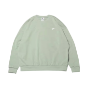 Nike Club Fleece Oversized French Terry Crew Jade Horizon White - Asia