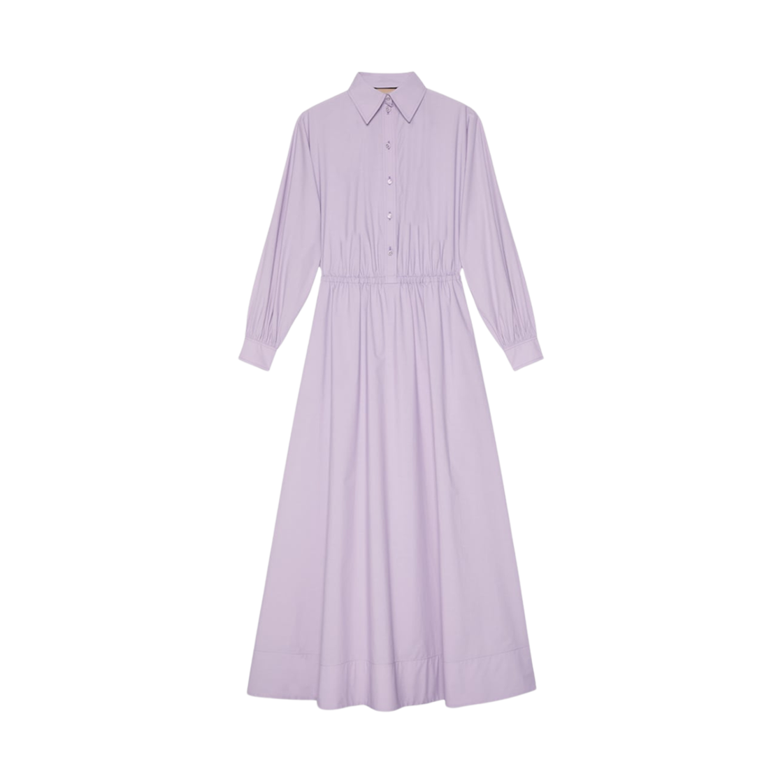 (W) 구찌 코튼 포플린 드레스 라일락((W) Gucci Cotton Poplin Dress Lilac) - 1