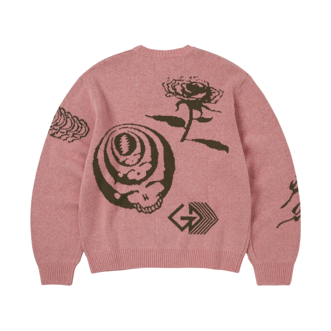 디스이즈네버댓 x 그레이트풀 데드 아이코노그래피 니트 스웨터 핑크(thisisneverthat x Grateful Dead Iconography Knit Sweater Pink) - 2