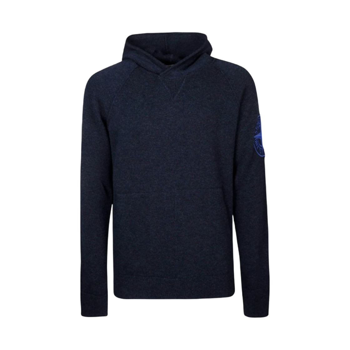 스톤 아일랜드 513B7 질롱 울 자수 후드 니트 네이비 블루 - 21FW(Stone Island 513B7 Geelong Wool Embroidery Hooded Knit Navy Blue - 21FW) - 1