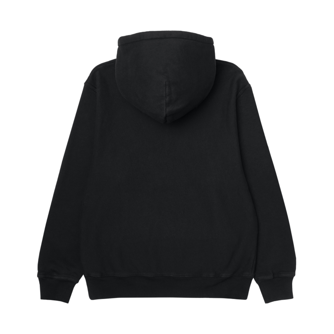 스투시 스무스 스탁 피그먼트 다이드 후드 블랙 로고 블랙 2(Stussy Smooth Stock Pigment Dyed Hoodie Black Logo Black 2) - 2
