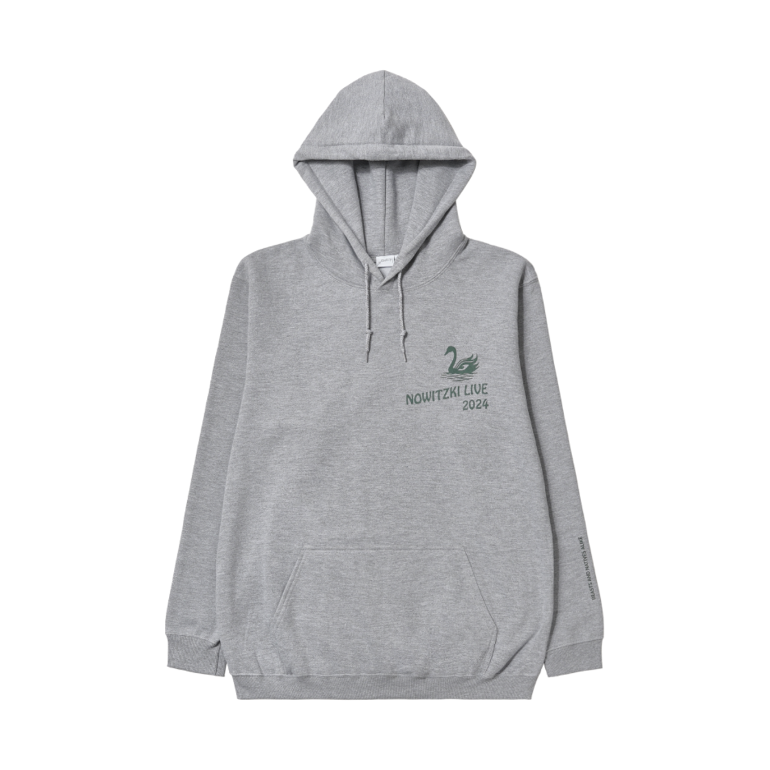 바나 스완 후드 그레이(BANA Swan Hoodie Gray)