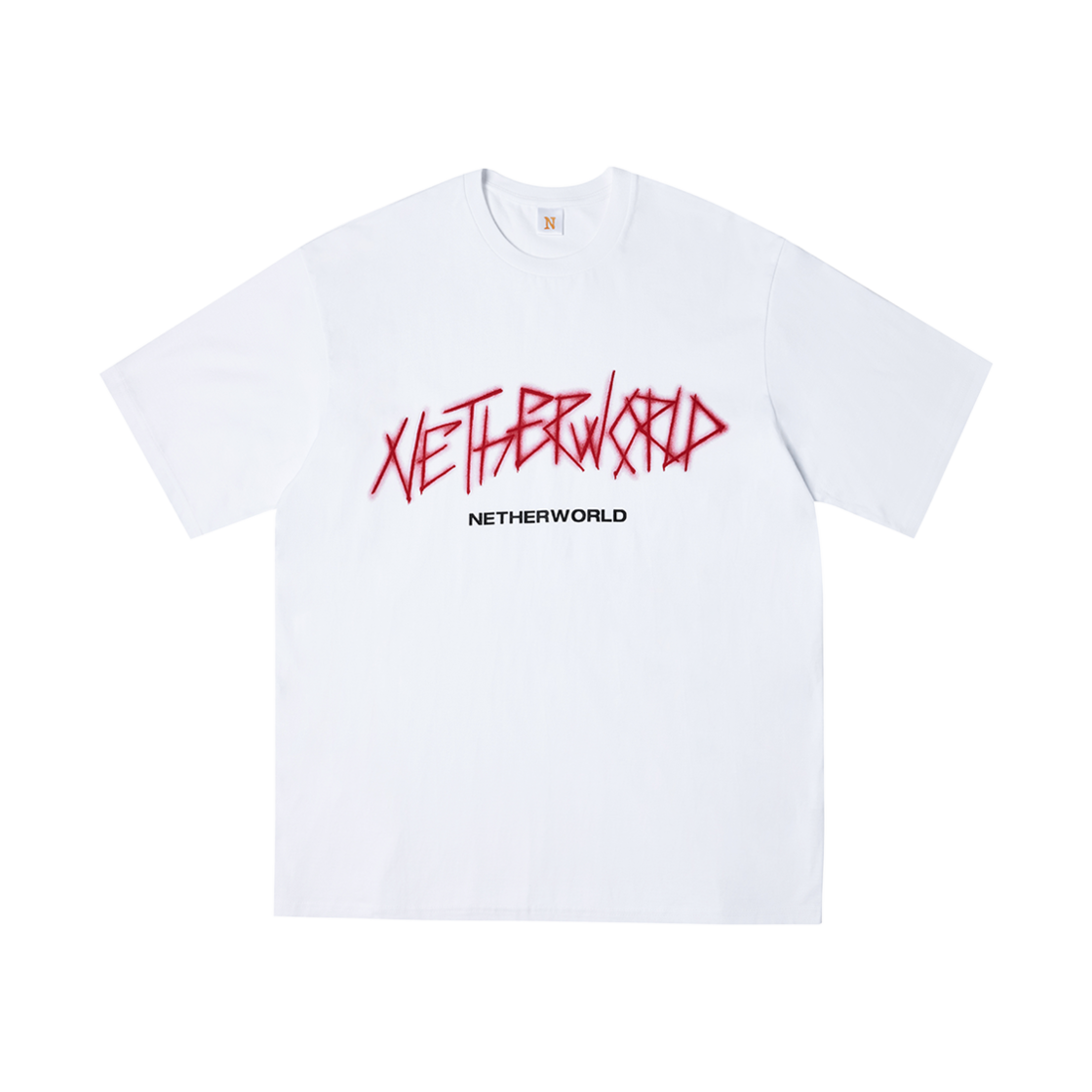 네더월드 페인트 더 레드 티 화이트(Netherworld Paint The Red Tee White)