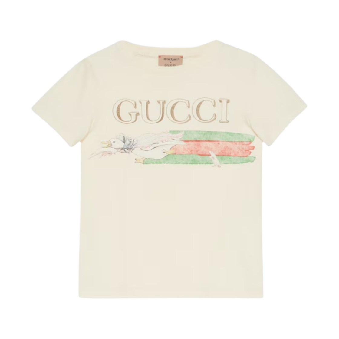 (키즈) 구찌 피터 래빗 티셔츠 오프 화이트((Kids) Gucci Peter Rabbit T-Shirt Off White) - 1