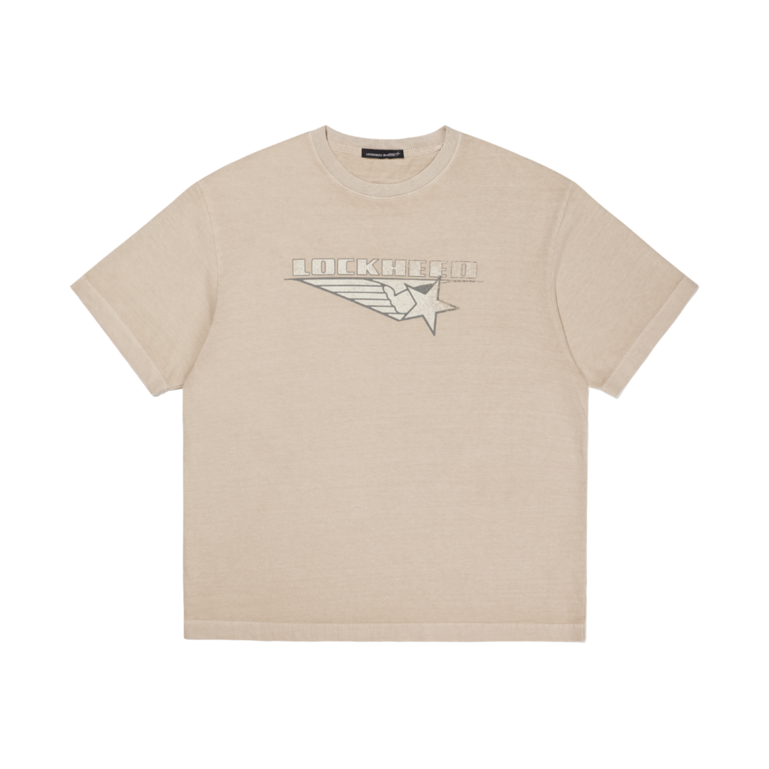 L24UTS001BEG LOCKHEED MARTIN OG LM Star Garment Dyed T-Shirt Beige