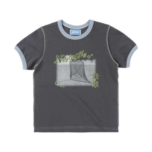 SNCT25STO013CC (W) Sunnect Nirai Ringer T-Shirt Charcoal