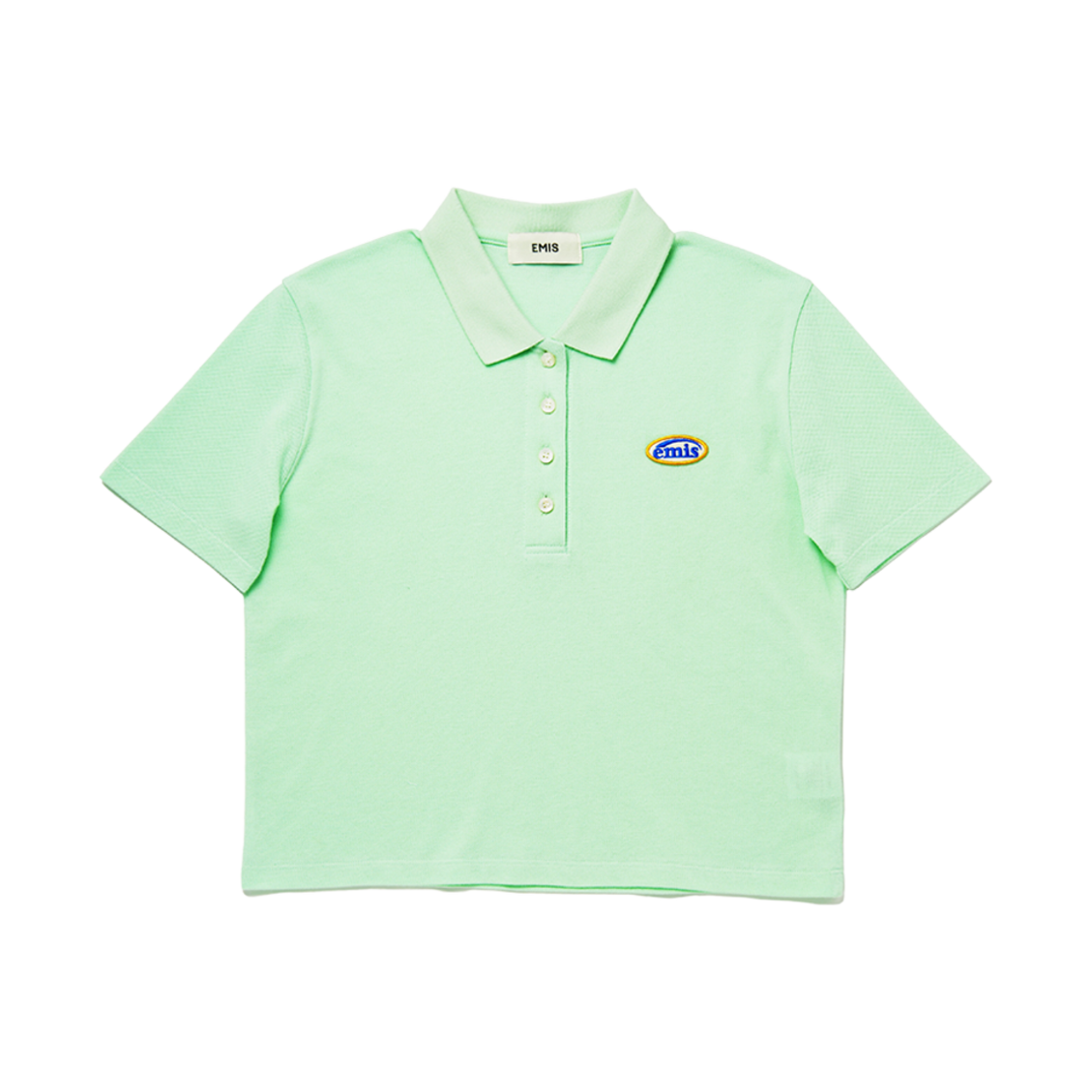(W) 이미스 와펜 포켓 티셔츠 라이트 그린((W) Emis Wappen Pocket T-Shirts Light Green) - 1
